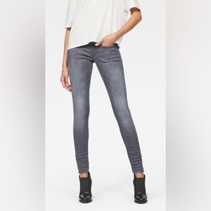 G-Star Raw Lynn D-Mid Gray Super Skinny Wmn Jeans